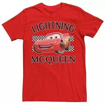 Мужская футболка с отделкой Disney/Pixar's Cars Lightning McQueen Disney / Pixar, красный