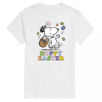 Мужская футболка с пасхальным рисунком арахиса и хмеля Licensed Character, белый
