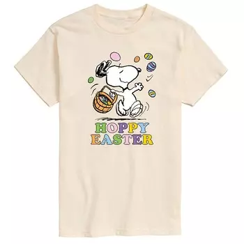 Мужская футболка с пасхальным рисунком арахиса и хмеля Licensed Character, цвет Cream