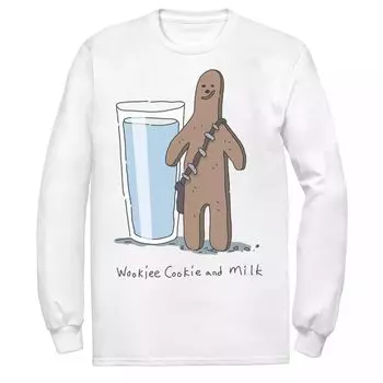 Мужская футболка с печеньем и молоком «Звездные войны» Chewbacca Wookiee Licensed Character