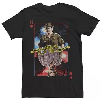 Мужская футболка с перевернутой игральной картой Netflix Stranger Things Hopper Licensed Character
