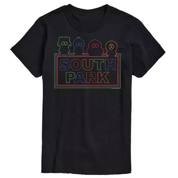 Мужская футболка с персонажами South Park Licensed Character, черный