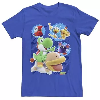 Мужская футболка с персонажем Nintendo Yoshi's Crafted World Licensed Character, цвет Royal