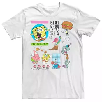 Мужская футболка с пирожками Губки Боба Best Grub In The Sea Licensed Character