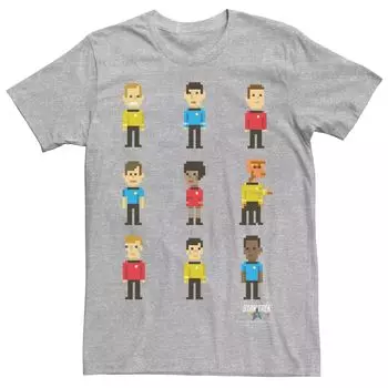Мужская футболка с пиксельным персонажем Star Trek Licensed Character