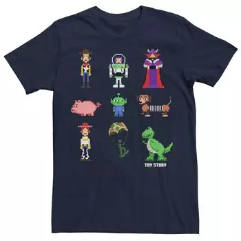 Мужская футболка с пиксельным рисунком Disney Pixar's Toy Story Licensed Character