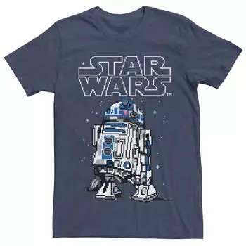 Мужская футболка с пикселями «Звездные войны» R2-D2 Licensed Character