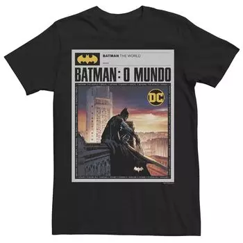 Мужская футболка с плакатом Batman: The World Mexico News Licensed Character