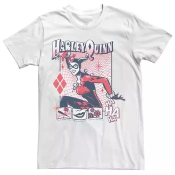 Мужская футболка с плакатом «Бэтмен Харли Квинн» и атрибутами DC Comics