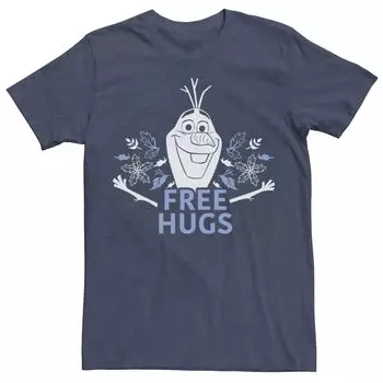 Мужская футболка с плакатом Disney Frozen 2 Olaf Free Hugs Foliation Licensed Character