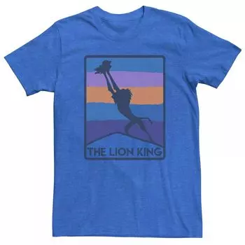 Мужская футболка с плакатом Disney King Lion King в стиле ретро Pride Rock Licensed Character