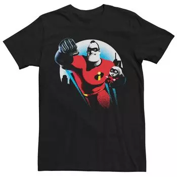 Мужская футболка с плакатом Disney Pixar Incredibles 2 Mr. Incredible Jack Jack Licensed Character
