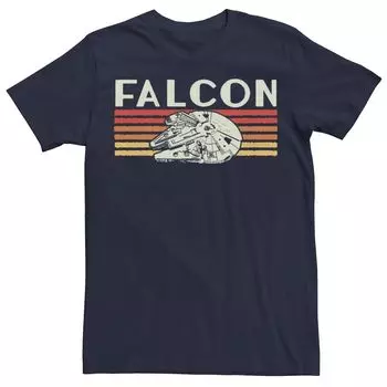 Мужская футболка с плакатом Falcon Flying Star Wars