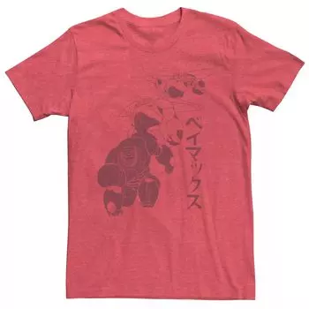 Мужская футболка с плакатом и графическим изображением Disney Big Hero 6 Baymax Licensed Character