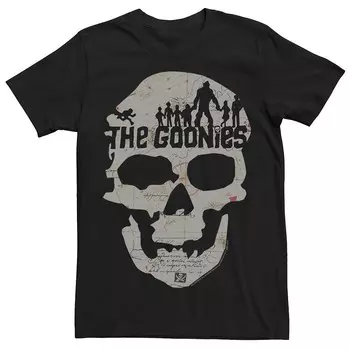 Мужская футболка с плакатом и изображением скелета The Goonies Licensed Character, черный
