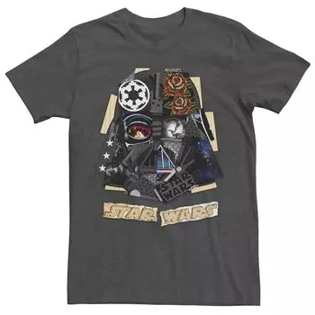 Мужская футболка с плакатом и коллажем «Дарт Вейдер» Star Wars