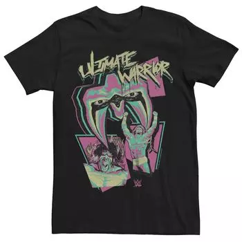 Мужская футболка с плакатом и маской WWE Ultimate Warrior Licensed Character