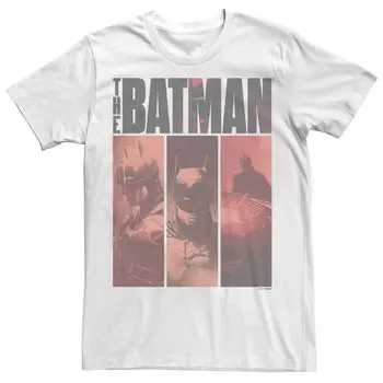 Мужская футболка с плакатом и панелью DC Comics The Batman Licensed Character