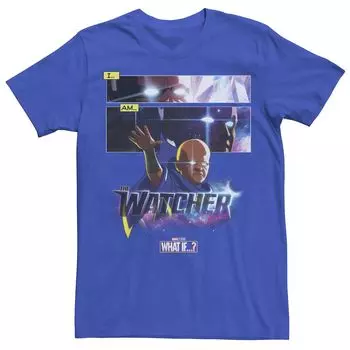 Мужская футболка с плакатом и панелью Marvel What If The Watcher Licensed Character