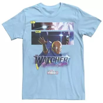 Мужская футболка с плакатом и панелью Marvel What If The Watcher Licensed Character