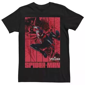 Мужская футболка с плакатом и рисунком «Человек-паук Майлз Моралес» Marvel