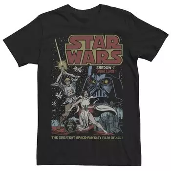 Мужская футболка с плакатом и рисунком Shadow of A Dark Lord Star Wars