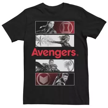 Мужская футболка с плакатом и символикой героев Marvel Avengers Licensed Character