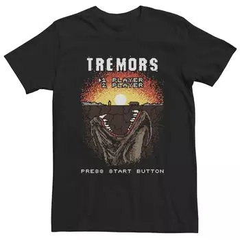 Мужская футболка с плакатом и стартовым экраном видеоигры Tremors Licensed Character