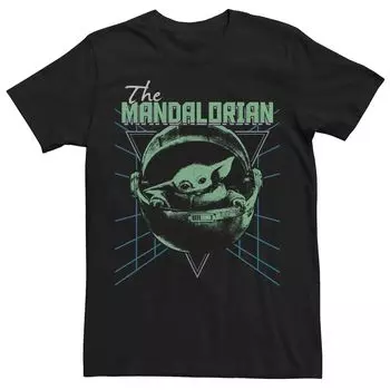Мужская футболка с плакатом к альбому Star Wars The Mandalorian Grogu Licensed Character