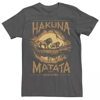Мужская футболка с плакатом «Король Лев» Hakuna Matata Sunset Disney