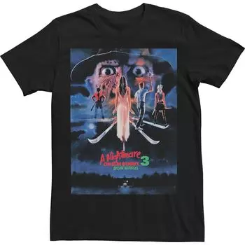 Мужская футболка с плакатом «Кошмар на улице Вязов» Nightmare Dream Licensed Character