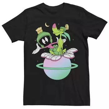 Мужская футболка с плакатом Looney Tunes Marvin The Martian Planet Group Shot Licensed Character