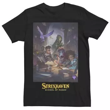 Мужская футболка с плакатом Magic The Gathering Strixhaven School Of Mages Licensed Character