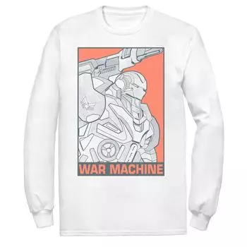 Мужская футболка с плакатом Marvel Avengers Pop War Machine Licensed Character