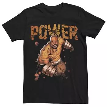 Мужская футболка с плакатом Marvel's Luke Cage Power Shattered Licensed Character