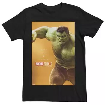 Мужская футболка с плакатом Marvel Studios Hulk More Than A Temper для подростков Licensed Character