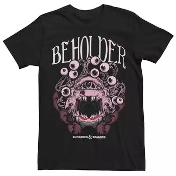Мужская футболка с плакатом «Подземелья и драконы» Beholder Monster Icon Licensed Character