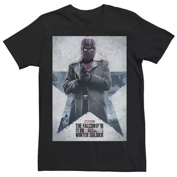 Мужская футболка с плакатом с персонажем Marvel Falcon Winter Soldier Baron Zemo Licensed Character
