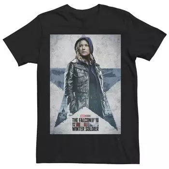 Мужская футболка с плакатом с персонажем Marvel Falcon Winter Soldier Шэрон Картер Licensed Character