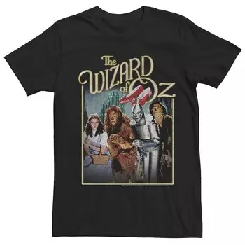 Мужская футболка с плакатом Scary Squad «Волшебник страны Оз» Licensed Character, черный