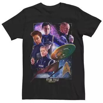 Мужская футболка с плакатом Star Trek Discovery Group Shot Licensed Character