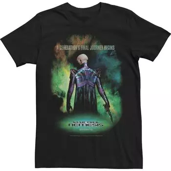 Мужская футболка с плакатом Star Trek Final Nemesis Licensed Character