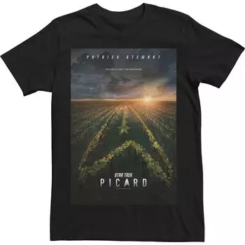 Мужская футболка с плакатом Star Trek: Picard Vineyard Licensed Character
