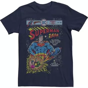 Мужская футболка с плакатом Superman Greatest Issue, Blue Licensed Character, синий