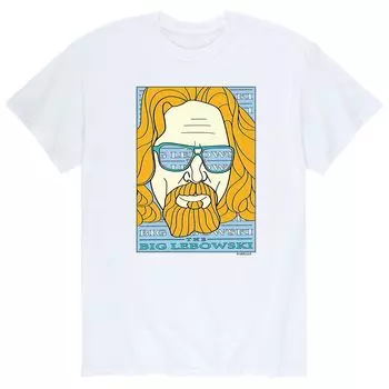 Мужская футболка с плакатом The Big Lebowski Licensed Character