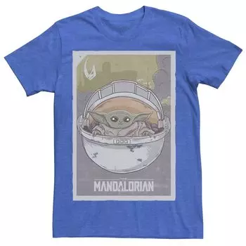 Мужская футболка с плакатом The Mandalorian The Child aka Baby Yoda Star Wars