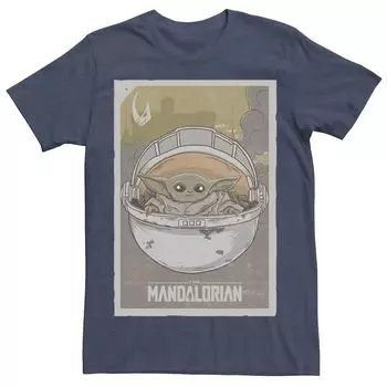 Мужская футболка с плакатом The Mandalorian The Child aka Baby Yoda Star Wars