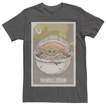 Мужская футболка с плакатом The Mandalorian The Child aka Baby Yoda Star Wars