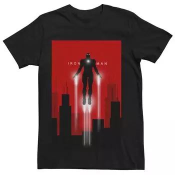 Мужская футболка с плакатом в стиле арт-деко Marvel's Iron Man Flight Deco Licensed Character