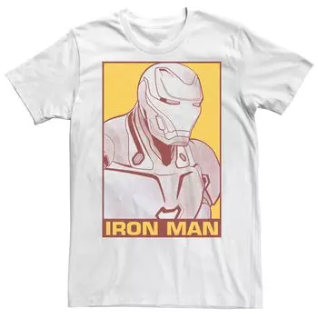 Мужская футболка с плакатом в стиле поп-арт Marvel Iron Man Licensed Character